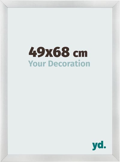Your Decoration - Fotolijst 49x68 cm - MDF - Zilver Mat - Pisa
