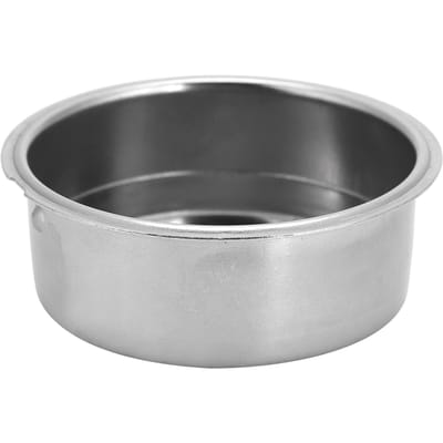 Dubbellaags roestvrijstalen koffiefiltermandje met vergrendelbare kliksluiting voor koffiemachine-accessoire voor dubbele kopjes gray