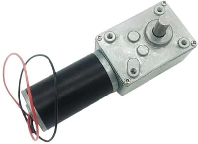 DC Motor Reducer - Transmissiemotor Elektrisch - Kracht Overbrengen - Hoge Koppel 70kg.cm - 10 RPM 12V - Zilver