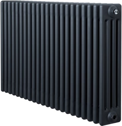 Traditionele 4-kolom radiator - horizontaal - grijs - 600x1010 mm