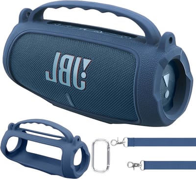 Draagbare Ultralichte Beschermcase voor JBL Charge 5 Bluetooth Speaker met Carabiner en Schouderband, Ideaal voor Reizen en Outdoor Gebruik