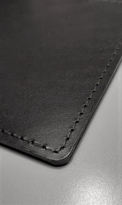 Leren Bureaulegger 75 x 50 cm. Zwart