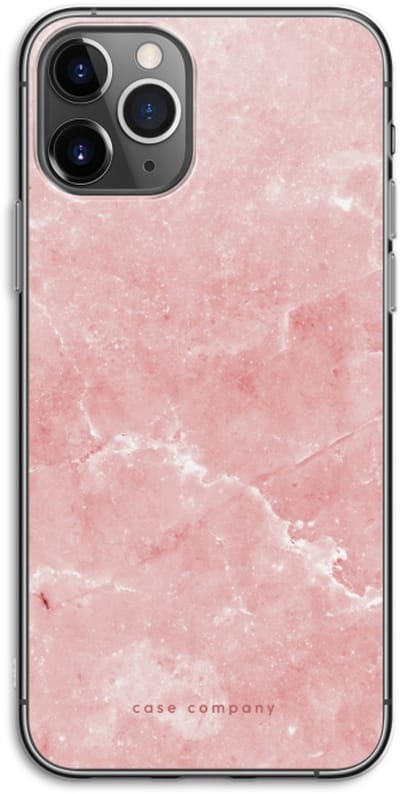 Case Company® - Hoesje geschikt voor iPhone 11 Pro hoesje - Roze marmer - Soft Cover Telefoonhoesje - Bescherming aan alle Kanten en Schermrand