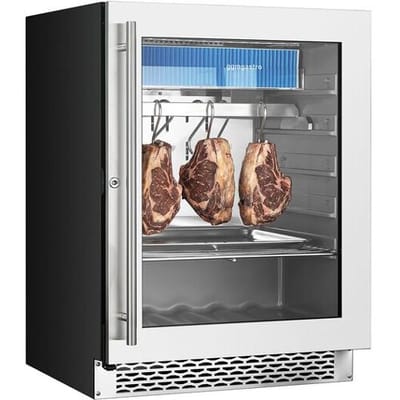 GGM Gastro Dry Aging Fleischreifeschrank - 595mm - 98 Liter - 1 rahmenlose Glastür - Edelstahl