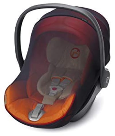 Insectennet voor babyzitje - Bescherming tegen muggen en insecten, zwart