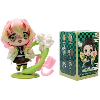 Demon Slayer Kimetsu no Yaiba Q Versie Figuur Blind Box Set 12 Stijlen Anime Karakters Verzamelfiguren Poppen Perfect Cadeau