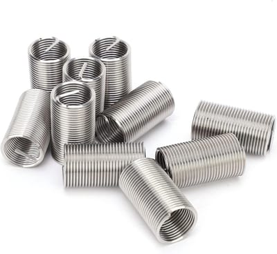 10 Stuks M16x1.5 Draadinvoegen voor Draadreparatie, Roestvrijstalen Reductie Moeren en Gereedschap voor Verbetering van Draadverbindingen
