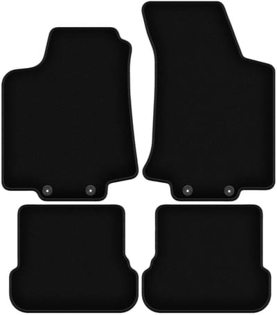 BASIC zwarte veloursmatten voor: Volkswagen Golf IV cabrio (1998-2002)