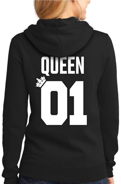 Hoodie - B&C - Queen 01 - Nederland - Dames- Heren - Nederland / Holland / Koningsdag/Souvenirs Cadeau Shirt - Maat S