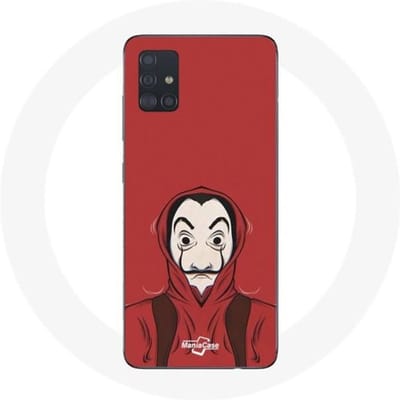 Samsung Galaxy A51 hoesje la casa de papel schilderij masker dali