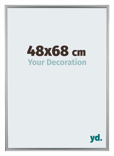 Your Decoration - Fotolijst 48x68 cm - Kunststof - Zilver - Bordeaux