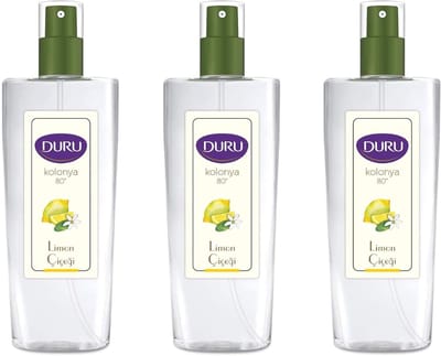 Lemon Cologne Limon Kolonya Spray Pumpflasche 150 ml (3 Stück Angebot)