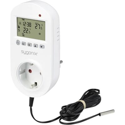 Sygonix SY-5372566 Universele thermostaat Montagewijze: Tussenstekker Weekprogramma 1 stuk(s)