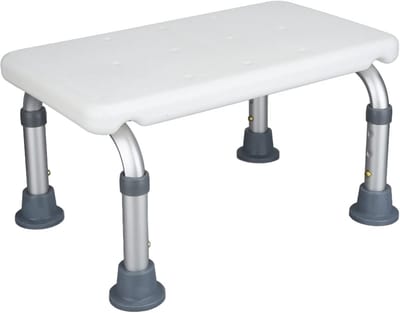 Douchekruk - Badkruk - Veilig Douchen - Hoogte Verstelbaar - 331lb Capaciteit - Zilver