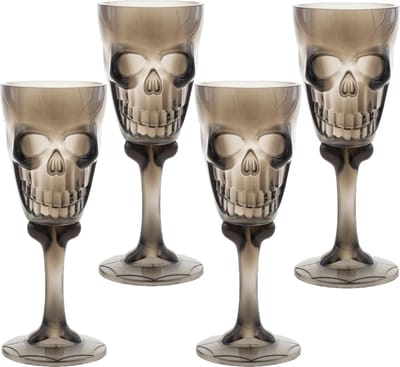Funny Fashion Halloween drinkbeker/kelk - 6x - horror thema - 15 cm - plastic - Feestartikelen