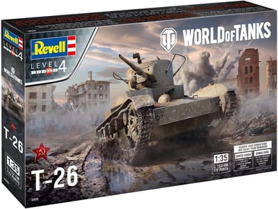 Revell Modelbouwpakket Militaire voertuigen - 03505 T-26 - World of Tanks Plastic - 1:35 - Modelbouw