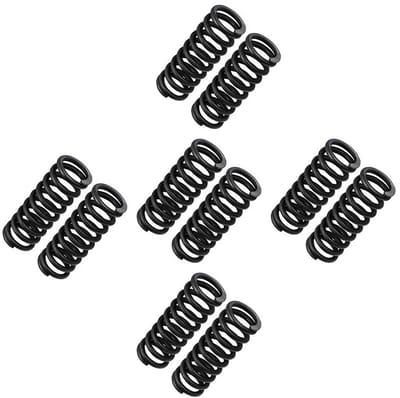 Compressieveer Set - Torsieveer Metalenveer - Industrieel Gebruik - Hoge Kwaliteit Veerstaal - 2x26x20mm - Zilver