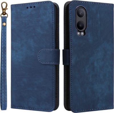 Coverup Hoesje - Geschikt voor OnePlus Nord CE4 Lite 5G Hoesje - Coverup Book Case met Koord - Blauw