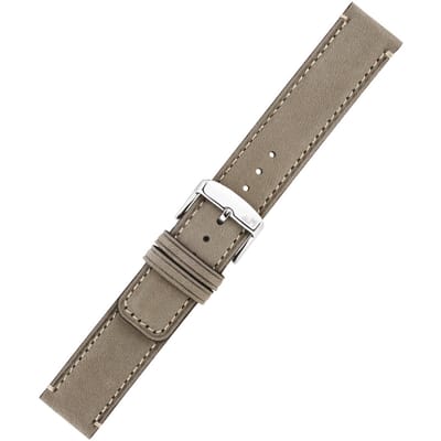 Morellato Nubuck Leren Horlogeband Grijs 18mm - Extra Zacht