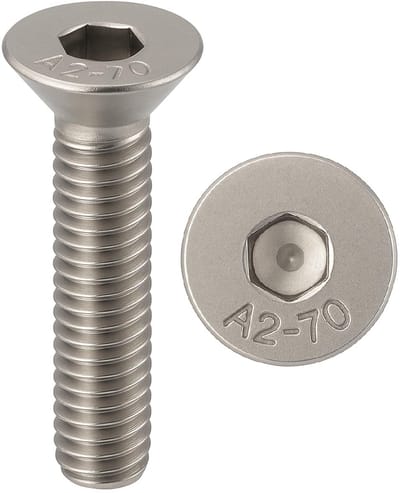 Verzonken Roestvrijstalen Schroeven M5 x 50 mm - Set van 100 Stuks - Hoogwaardige Bevestigingselementen