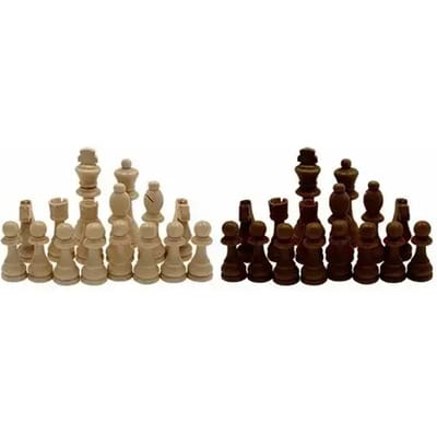 Games Records Schaakhout 11 Cm (wit+zwart)
