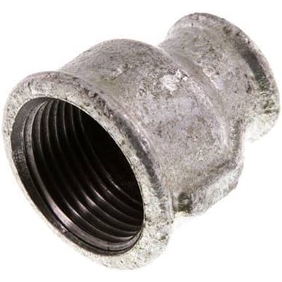 Rp 1'' x Rp 1/2'' Verzinkt Gietijzeren Ronde Sok 25 Bar [2 Stuks]