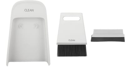 Dailygoods- Stofferborstelset - 2 Borstels - Mini Stofblik - Vervangbare Opzetborstels - Moeiteloze Reiniging - Gemakkelijk Op te Bergen - Stofzuiger
