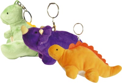 Cute since 1999 - Dinosaurus Sleutelhanger Bundel 3 stuks - Groen, Paars & Oranje - 10cm