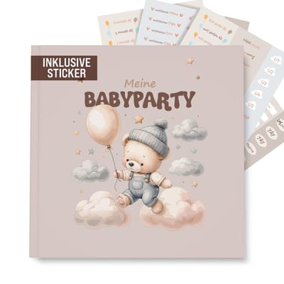 Dailygoods- Gastenboek voor Babyshower - 78 pagina's - Persoonlijke Wensen - Creatieve Vragen - Herinneringsalbum - Decoratie voor Babyshower