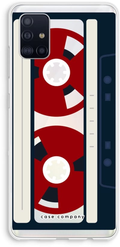 Case Company® - Hoesje geschikt voor Samsung Galaxy A51 4G hoesje - Here's your tape - Soft Cover Telefoonhoesje - Bescherming aan alle Kanten en Schermrand