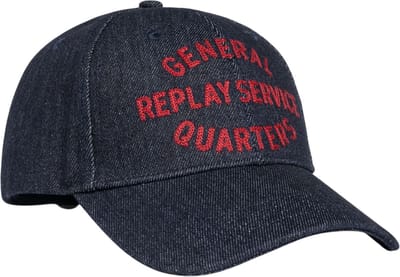 REPLAY Cap Night Denim Donkerblauw