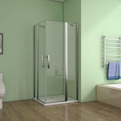 douchecabine hoekinstap 120x90x195cm,douchewand,dubbele draaideur douchecabine,6mm helder nano veiligheidsglas antikalk