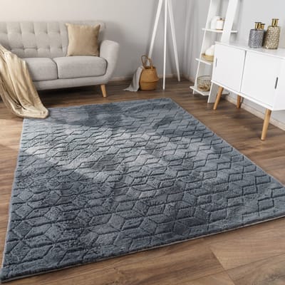 Paco Home Tapijt Bubbel Woonkamer Slaapkamer Hoogpolig bont Geometrisch ontwerp 3D 80x150 cm