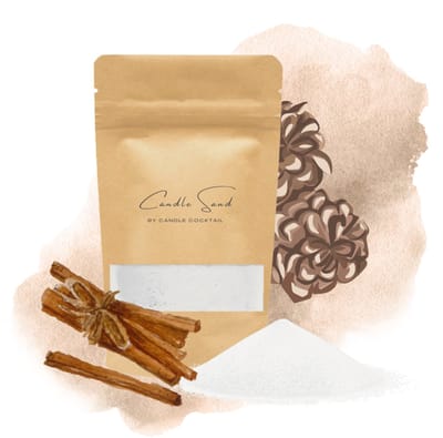 Candle Cocktail® 1 KG Geurend Kaarsenzand | Cozy Cinnamon | Incl. 15 Lontjes