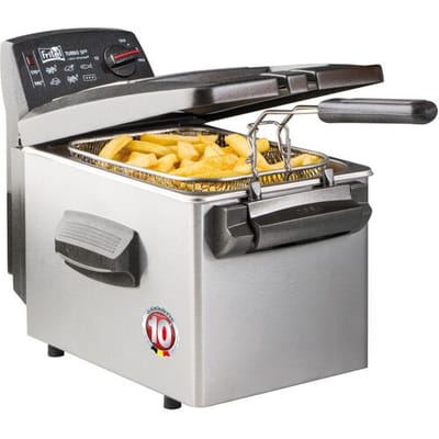 FRITEL Friteuse - Turbo SF® 4345 - Friteuse met filterdeksel - Friteuse voor olie en vast vet - Friteuse voor 3-5 personen met kijkvenster - 3200W -
