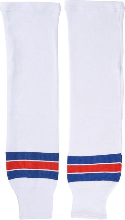 IJshockey sokken Bambini New York Rangers wit/rood/blauw gebreid