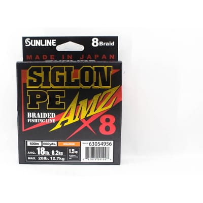 Sunline PE Line X8 Siglon AMZ 600m PE 1.5 18LB Oranje (1098) oranje