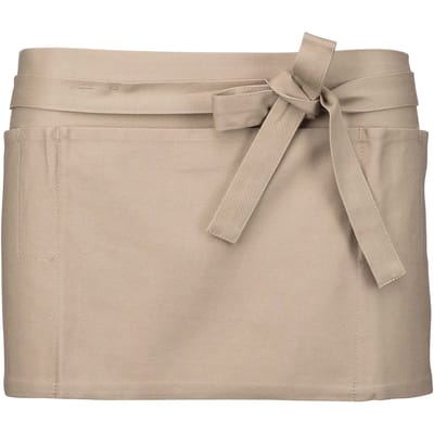 Schort/Tuniek/Werkblouse Unisex One Size Kariban Beige 100% Katoen