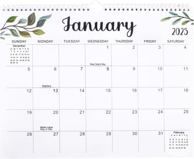 Wandkalender 2025-2026 (18 Maanden) - Grote Agenda voor Planning & Overzicht Thuis of Kantoor