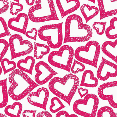 Wallpaper Pink Heart Wallpaper Girls Room Children's Wallpaper Bedroom Wallpaper Ideas 260cm x 44.5cm Self Adhesive - ShopVlot