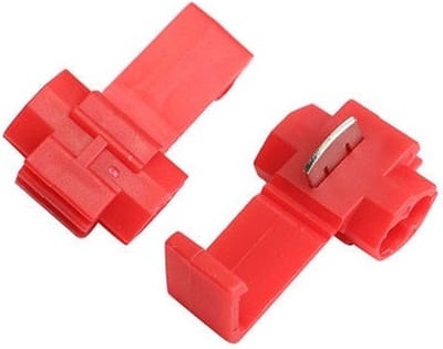 Kabelschoen aftakklem - 5 stuks - Rood - 0.5 tot 1.0 mm²
