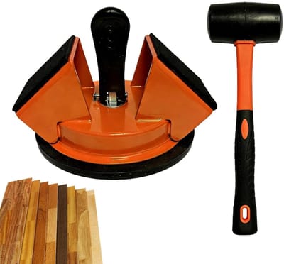 Vloer Installatiegereedschap - Zuignap Hamer - Laminaat Plaatsen - Kierdichte Oplossing - 13x13x11cm - Zilver