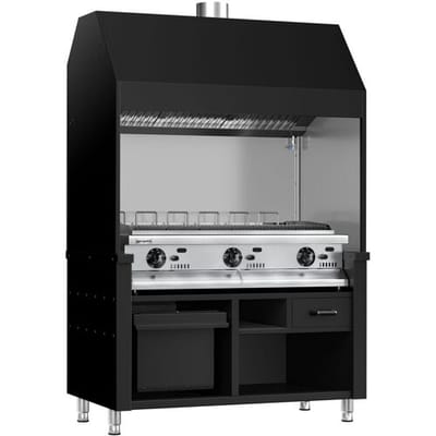 GGM Gastro Gasgrill BERLIN - 1360mm - Schwarz