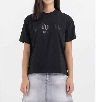 Replay W3080 .000.20994 T-shirt Met Korte Mouwen Zwart 2XS Vrouw