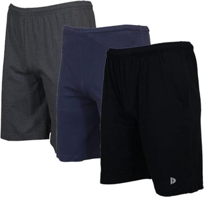 3-Pack Donnay - Ess. joggingshort (Roy) - Sportshort - Charcoal-marl/Navy/Black (268) - maat M