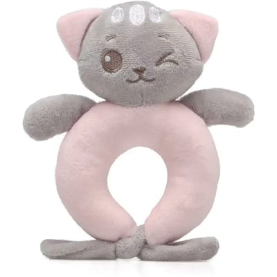 Knuffel bijtring in kat Kiokids
