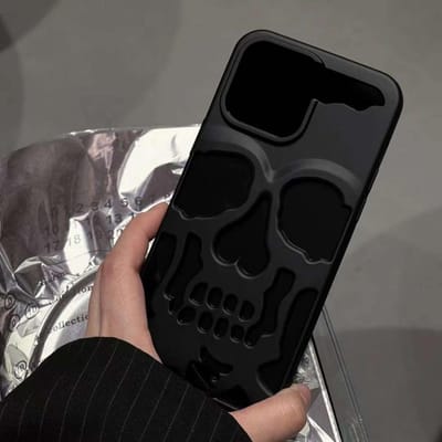 Luxe Skelet Schedel Hoesje voor Voor Iphone 11 12 13 14 15 Pro Max Telefoonhoesjes Schokbestendig Achterkant Camera Volledige Bescherming Holle Funda For iPhone 12 Pro