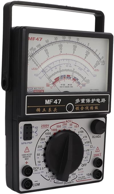 Analoge Multimeter - Wijzerplaat Meter - Elektrisch Onderzoek - Dubbele Zekering Bescherming - Hoge Nauwkeurigheid