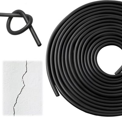 Zwarte EPDM Sealing Cord 6 mm x 12 m - Rond Vulprofiel voor Deuren, Ramen en Wanden - Geluiddicht en Isolerend