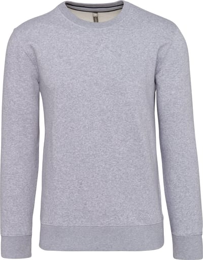 Unisex sweater met ronde hals Kariban Oxford Grijs - 4XL